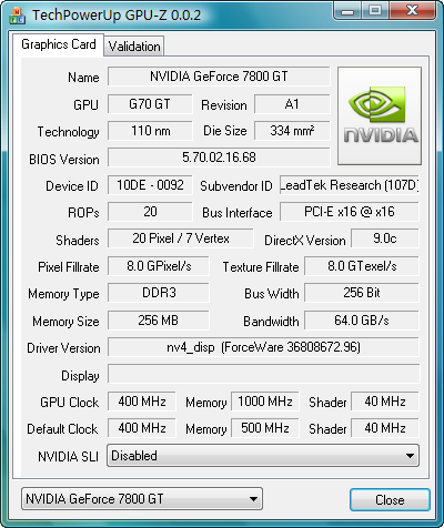 GPU-Z (显卡检测) 绿色英文版