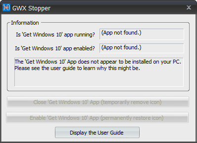 GWX Stopper(win10升级提示关闭软件)