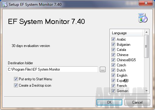 EF System Monitor