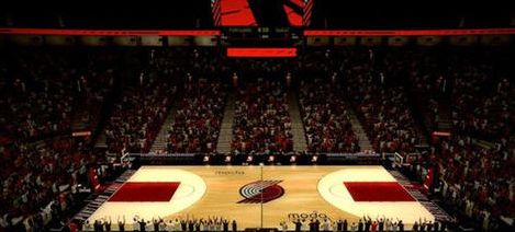 NBA2K14开拓者主场摩达中心球场补丁