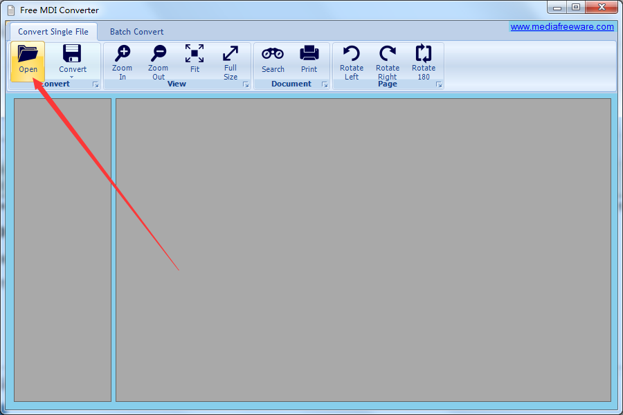 MDI文件转换成word工具(Free MDI Converter)