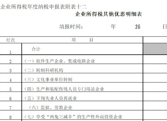 中华人民共和国企业所得税年度纳税申报表2017 a类打印版