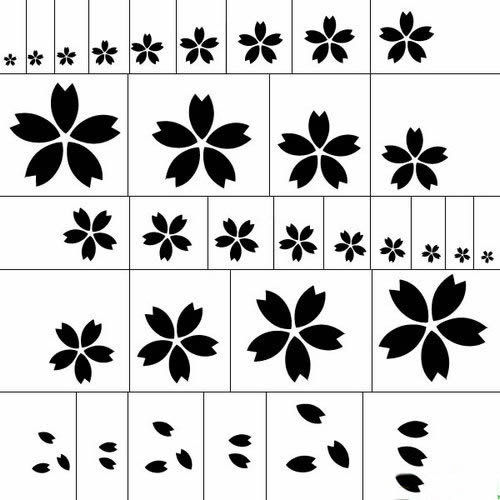 photoshop樱花图案笔刷插件(pS漂亮的日本樱花图案笔刷)