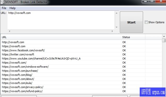 վӹVovSoft Broken Link Detector